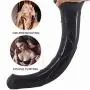 Wushuangyu Huge Big Long Ultra Soft Material for Women Men Beginners 6.1 Inch Women Toy - Vibrant Toy (Color : Black)