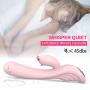 G Spot Rabbit Vibrator with Fox Mouth for Clitoris Stimulation,Treediride Waterproof Dildo Vibrator Clit Stimulator with 9 * 9 Vibration Modes Quiet Dual Motor Sex Toy for Women Couple (Pink)