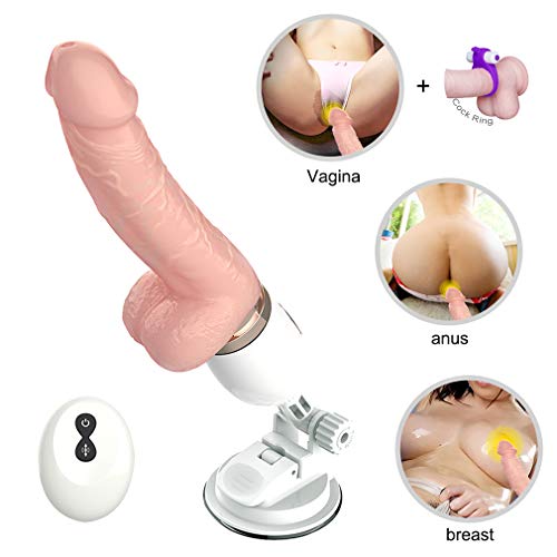 Adult Wireless Remote Control Machine Automatic Massage with Heating & Hand Free Suction Cup Multispeed Adjustable Telescopic Thrusting