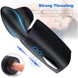 NNJELILA Vibrating Pocket Device with 10 Strong Vibrate Suction Modes for All Over Body Deep Tissue Muscle Therapy Electric Rechargeable for Male Sucker Electric