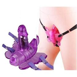 Zcargel 38 Frequency Wireless Remote Control Butterfly Dildo Penis Vibrator Clit G-spot Stimulating Strap On Vibrating Wearable Butterfly Stimulator Underwear Sex Toy for Women Love Couple