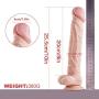 Realistic Dillo Flexible Dillo with Curved Shaft and Balls for Vanginal G-Spotter and Analog Play
