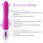 AUXFUN HISMITH Mini Sex Machine for Women,Gun Thrusting Automatic Love Machine with Vibrating Dildo, Size 9