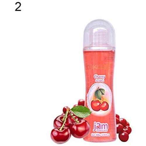 EIKdoulf02 100g Edible Fruit Flavor Water Based Oral Couple Men Women Sex Enhancement Body Lubricant *Cherry