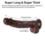 Realistic Dildos, Xocity, Big Dildos with Strong Suction Cup for Hand-Free Play Vagina G-spot Anal Simulate, Adult Sexy Toy for Men Women Female Couples