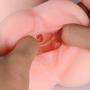 Male Masturbator Pocket Pussy Stoker with Cock Ring, SHEQU Adult Sex Toy for Men Masturbation Silicone Waterproof Realistic Vagina with Labia (Annas Pussy)