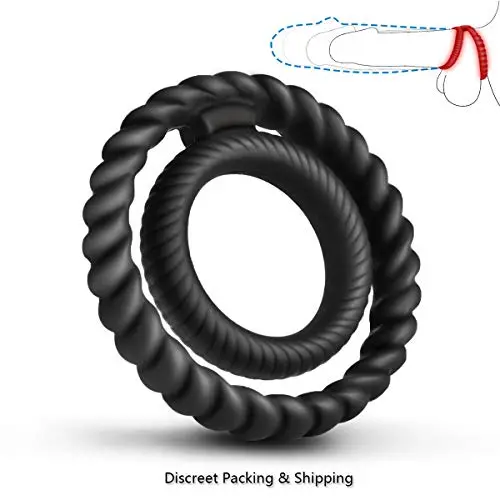Silicone Dual Penis Ring, Premium Stretchy Longer Harder Stronger Erection Cock Ring Better Sex Erection Enhancing and Orgasm Sex Toy for Male Couple Silicone Dual Penis Ring, Premium Stretchy Longer Harder Stronger Erection Cock Ring Better Sex Erection Enhancing and Orgasm Sex Toy for Male Couple
