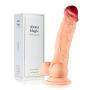 Alona Realistic Ultra-Soft Dildo, Dual-Layered 7 Inch Length Big Dilldó with Suction Cup for Hands-Free Play, Lifelike Penis for Vaginal G-spot and Anal Play Flesh