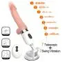 Automatic Adult Female Toys, Piston 7 Frequency Peristaltic Multiple Speed Pleasure Women Couple Toys with Hands Free Suction Cup Waterproof with Heating Function Massager