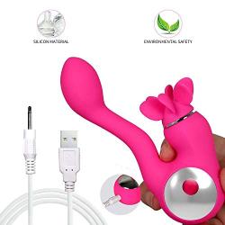 Tongue Toys for Sex Arrival 7 Speed G Spot Vibrator Rechargeable 8 Speed Rotation Tongue Licking Clitoris Stimulator Sex Toys for Woman