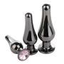 Updated Fetish Butt Anal Sex Toys, Bestimulus 3Pcs Stainless Steel Anal Butt Plugs Personal Massager for Sex Games (3 Colors)