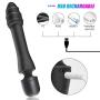Wand Massager Vibrator for Women - Waterproof Rechargeable Dildo for Clitoral G-Spot Intense Orgasm, 7 Modes Double Head Vibrating and 107.6°F Heated for Realistic Vaginal Clitoris Anal Stimulation