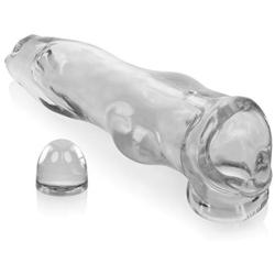 Oxballs Fido Cocksheath With Adjustable Fit - Clear