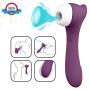 Clitoral Sucking Vibrator with 8 Vibrations & 5 Suctions-Clitoral Vibrators Nipples Suction Stimulator- Quiet Waterproof Rechargeable Sex Toys for Women Couples(Purple)