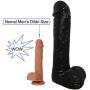 Super Huge Realistic Dildo, 16.15 Inch Long 3.15 Inch Thick Big Dick Cock Sex Toys for Women Masturbation, Couple Flirt (Black)