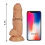 Ultra Realistic Dildo for Beginners with Strong Suction Cup,LUV-SPOT Mens Flexible Cock with Balls Lifelike Penis Anal Sex Toys Orgasm for Women Masturbation 6.5 inch