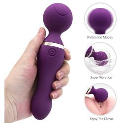 Clitóriàl Stimulàtor Women S(ex Toys for Female Didó Vibràntor for Female Large Beat Wànds for Couple USBRechàrgeable-Vibràtion-Waterproof-Neck-Purple with Wiréless Contról