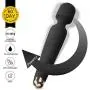 Mini Wand Massager, Fovel Wireless Cordless Portable Small Size Handheld Powerful Massage for Back Neck Shoulder 5 Vibrations & 5 Intensities Silent Waterproof USB Chargeable,Black Engin Mini Wand Massager, Fovel Wireless Cordless Portable Small Size Handheld Powerful Massage for Back Neck Shoulder 5 Vibrations & 5 Intensities Silent Waterproof USB Chargeable,Black Engin