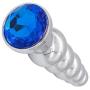 Romi Metal Beads Gem Anal Plug Toy - 5 Beads Stainless Steel Pleasure Wand Butt plug for Men and Women