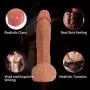 WYY Silicone Penis Oversized Penis Soft Sucker Waterproof Non-Toxic Love Foreplay Flirt Mássage Female Shirt
