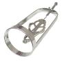 Clover Nipple Clamps Breasts Cage - Heavy Duty Flirt Metal Clover Breasts Cage Torture Nipple Clips (Silver)