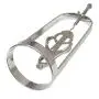 Clover Nipple Clamps Breasts Cage - Heavy Duty Flirt Metal Clover Breasts Cage Torture Nipple Clips (Silver)