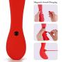Louviva Sirena Wand Massager, LED Light, Red