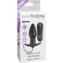Anal Fantasy Remote Control Silicone Plug, 4 Inch, Waterproof, Black