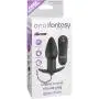 Anal Fantasy Remote Control Silicone Plug, 4 Inch, Waterproof, Black