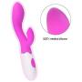 Rabbit Vibrator Silicone Waterproof 30-Speed Vibrator Clitoris Stimulator G-spot Massager(Purple)