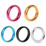 CONtenct-Toy Aluminum Alloy Eggplant Rings Brother Ring Adult Delay Male Ejaculation Daily Toys with Silver