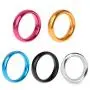 CONtenct-Toy Aluminum Alloy Eggplant Rings Brother Ring Adult Delay Male Ejaculation Daily Toys with Silver
