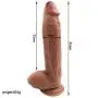 LIUOOJU 12.2 inch Dîldɔ Lifelike Realistic Toy Real Feel Toy with Strong Base LIUOOJU 12.2 inch Dîldɔ Lifelike Realistic Toy Real Feel Toy with Strong Base