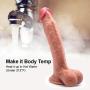 10Inch Realistic Dildo Dual-Layered Silicone Cock with Full Shaped Balls and Strong Suction Cup Didlo for Life-Like Experience Hands-Free Anal and Pussy Play Masturbation Luvkis Dido Sex Toy for Women