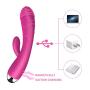 Handheld Massager Cordless with 2 Motors Waterproof 10 Vibration Acupressure Reflexology Tool Electric for Full Body Relax