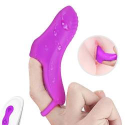 Mini Finger Vibrating Sucking Toys with 9 Thrusting & Sucking Modes,Female Oral Tongue Stimulator Waterproof Handheld Wand Massager with Vibrating, 100% Medical Silicone,USB Rechargeable