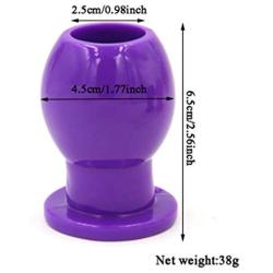 Hollow Soft Silicone Amal Plug Toys