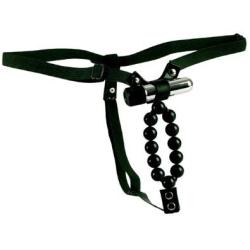 California Exotics Vibrating Lovers Thong with Beads