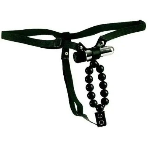 California Exotics Vibrating Lovers Thong with Beads California Exotics Vibrating Lovers Thong with Beads