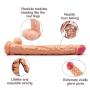 NaNIU Massaging Stick Huge Big Strap On Flexible Medical-Grade Silicone Stick Extra Long Lifelike Massager