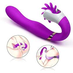 Personal Massager - Waterproof USB Rechargeable Vibrating Power Wand Massager - LONOVE Silicone 12 Speed G Spot Vagina and Clitoris Vibrating Vibrator Sex Toy for Women or Couples (Purple)