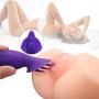 Clitorial Toy for Women, Mini Tongue Clit Vibrator with 10 Vibration Modes, Rechargeable Oral Nipple Stimulator Sex Toy for Women and Couples (Purple)