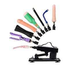 Y-Not Automatic Love Machine, Fast Pumping and Thrusting Multi-Speed Telescopic Hands-Free Dildo Retractable Masturbation Sex Toys for Women and Men with 8 Attachments