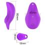 Wearable Personal Wireless Electric Massager,Cordless Remote Control,Waterproof Portable Mini Size，Powerful Frequency Massage for Neck Back Shoulder Body Muscle Relax-Purple