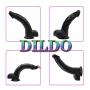 ZYYSQ Realistic Soft Hands Huge Massage with Strong Suction Cup for Women Mén ZYYSQ (Color : Black)