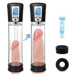 Automatic vacuum penis growth pump, assists male erectile tool sex toys - with 5 suction modes, fast and perfect sex life tools