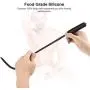 HTWANJU Silicone Vibrating Pennis Pluges Uiethral Vibratoor Male Therapeutic Massage Sounds Cˉatheter Dilators