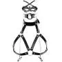 YoungGuor Womens Faux Leather Harness Collar Cupless Bra Open Mouth 2 Pcs Lingerie Set Role Play Costumes YoungGuor Womens Faux Leather Harness Collar Cupless Bra Open Mouth 2 Pcs Lingerie Set Role Play Costumes