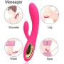 Skin Friendly Silicone Massager, LED High-Speed Powerful for Sports Recovery & Muscle Aches,Makes You Relax for Muscle Relax, Use in Bedroom, Bathroom. Ðildó Toys (ML-Soft Pink)