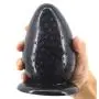 Bfucky Big Blockage with Suction Cup Strawberry Blockage Anus Comfortable partical Huge 3" Thick Blockage Stuffed Stopper Knead,Black Bfucky